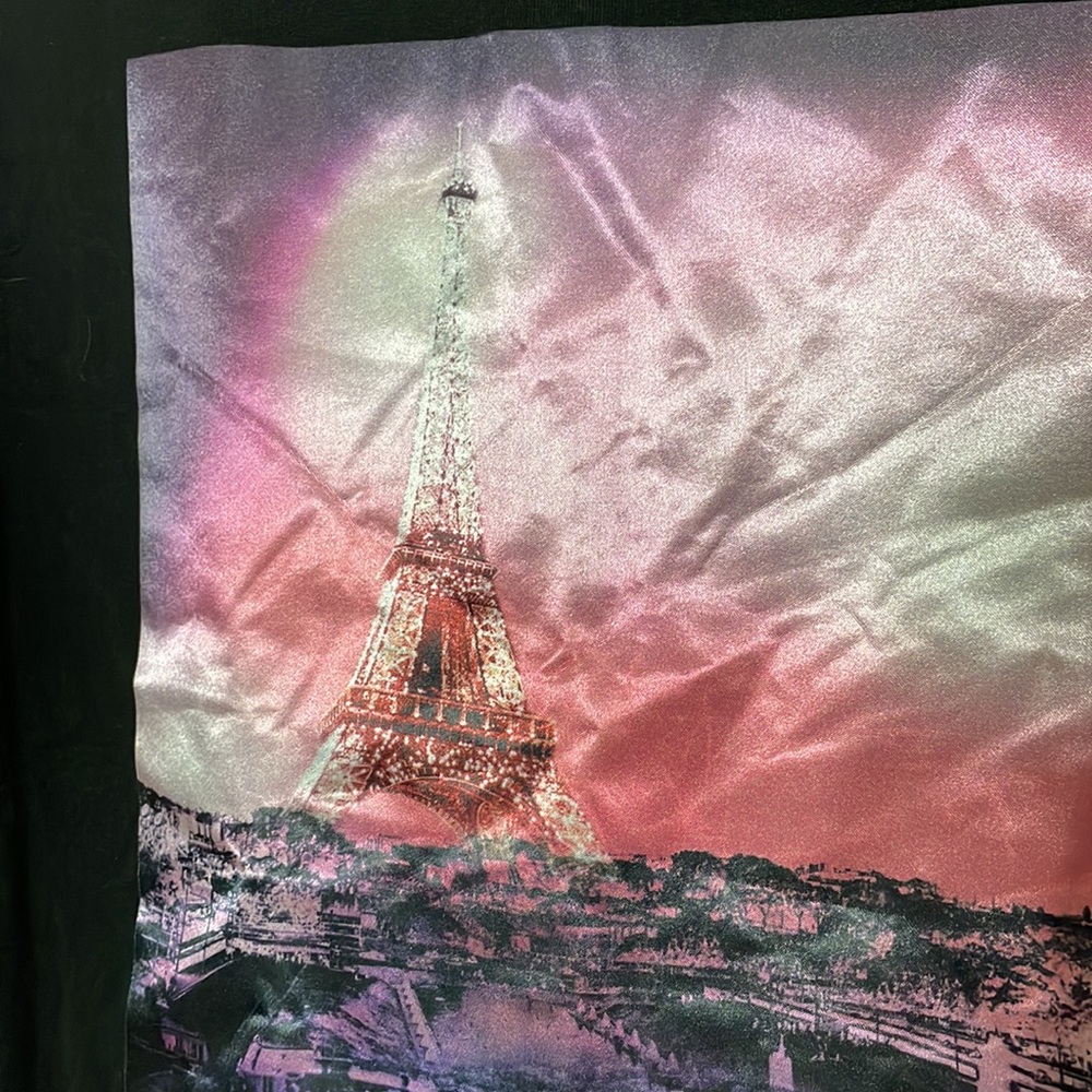Karl Lagerfeld Paris Sunset Eiffel Cotton-Blend Sweatshirt - Picture 7 of 14